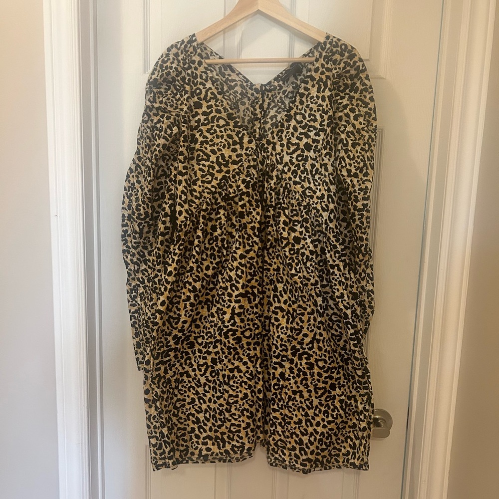 ASOS Design leopard print dress sz 14 EUC